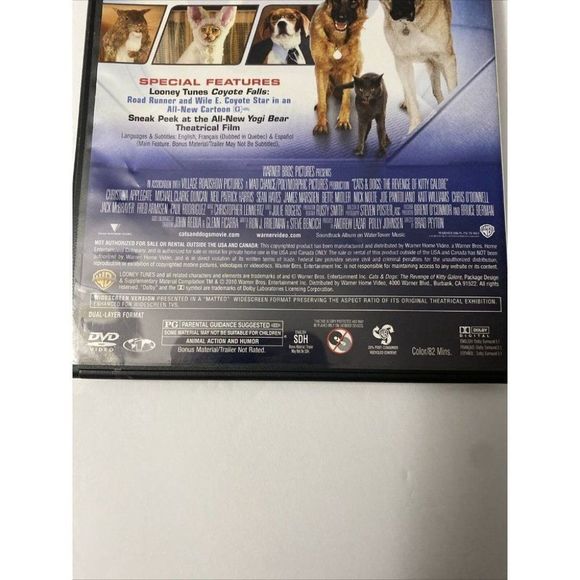 Cats & Dogs_Cats & Dogs: The Revenge of Kitty Galore - DVD - Lot of 2 - Picture 8 of 11